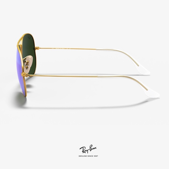 RAYBAN Blue Flash Lenses Aviators - Picture 5 of 16